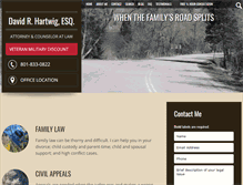 Tablet Screenshot of hartwig-law.com